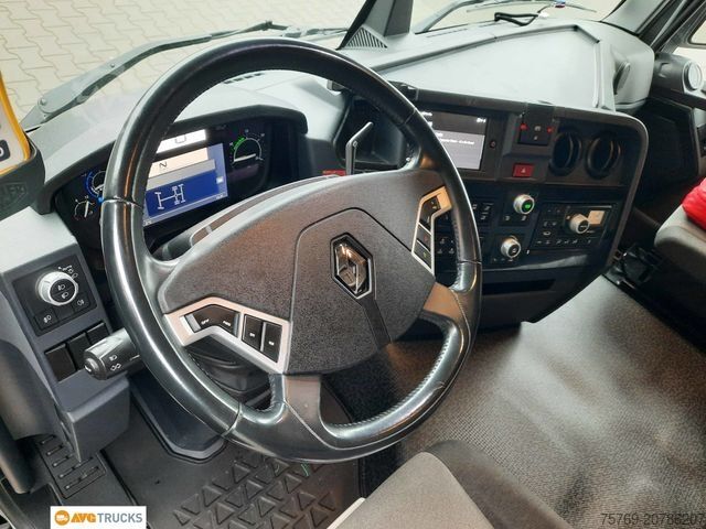 Camião porta-contentores de gancho RENAULT T 480 6X2 Meiller Lenkachse hydr. Verriegelung