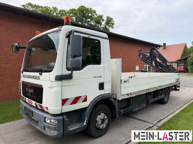 Autokranwagen MAN TGL 8.180 Hiab 055 D4 14m * 3 Sitzer * AHK 11 t