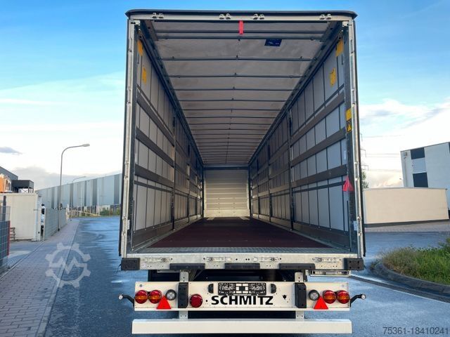 Open oplegger met zeil SCHMITZ CARGOBULL SCS, XL + Getränke + DC