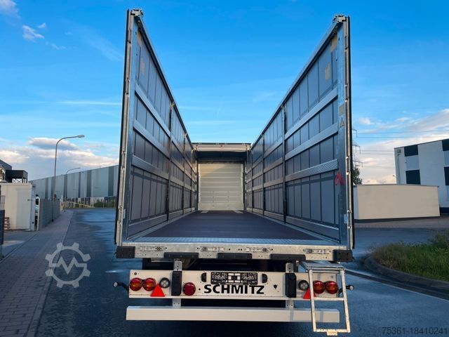 Open oplegger met zeil SCHMITZ CARGOBULL SCS, XL + Getränke + DC
