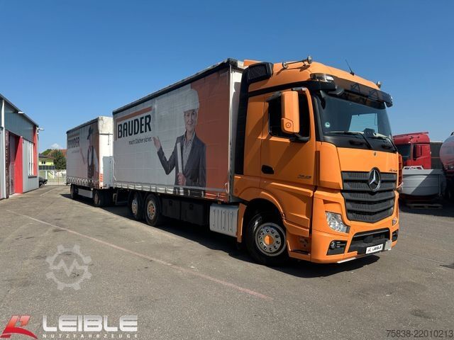 Autocarro con pianale e telone MERCEDES-BENZ Actros 2548*Stream Space*Fliegl Jumbo**