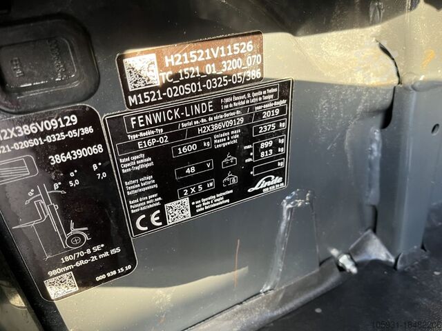 Elektromos négykerekű targonca Linde E16P-02