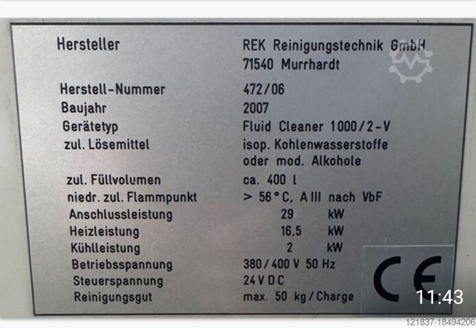 Rensesystem rek FC 1000 V REK Fluid Cleaner 1000 V