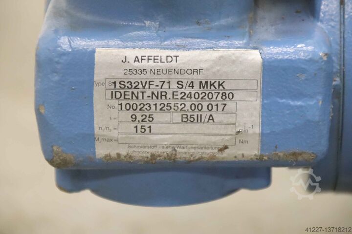 Motoréducteur 0,25 kW 151 tr/min Affeldt 1S32VF-71 S/4 MKK