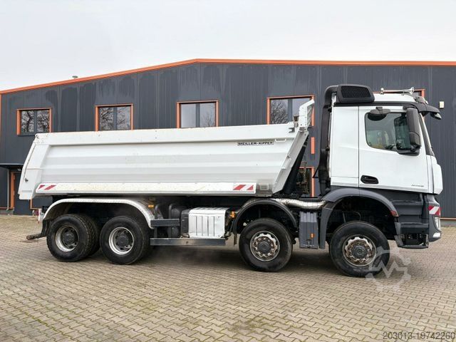 Tipper truck MERCEDES-BENZ AROCS 4145 8x8 Meiller Muldenkipper