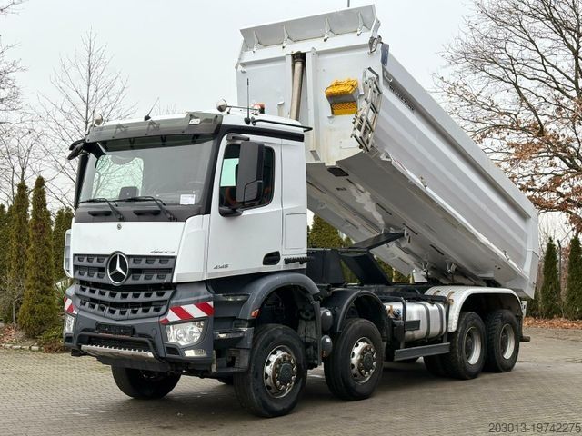 Tipper truck MERCEDES-BENZ AROCS 4145 8x8 Meiller Muldenkipper