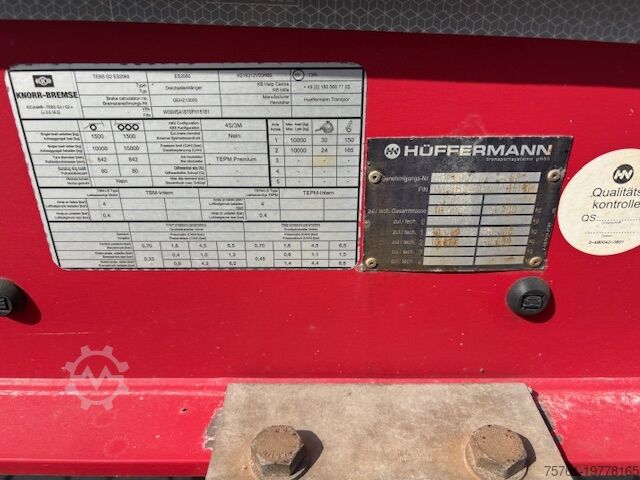 Römork Hüffermann HSA 1870