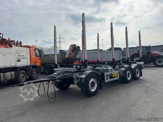 Remorque à grumes MF -CT, HOLZANHäNGER, 3-ACHSEN, 4 RUNGENPAARE,