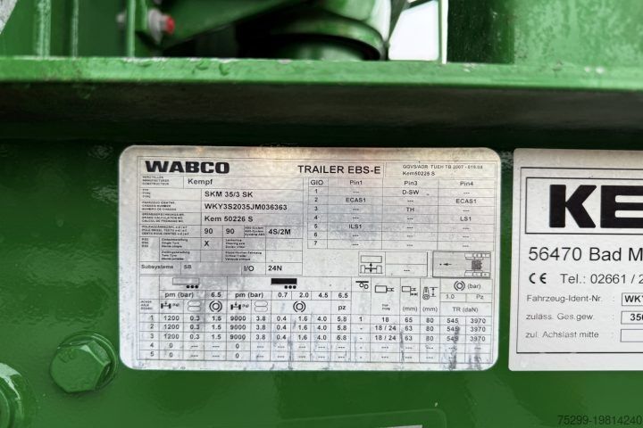 Semirremolque volquete SKM35/3 SK 50m³ / Swiss-Vehicle