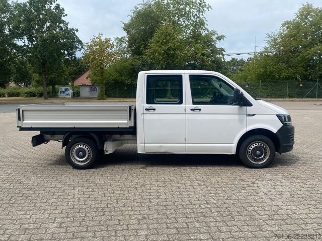 Fourgon pick-up VOLKSWAGEN T6 Transporter Pritsche Doppelkabine *Ahk*Klima