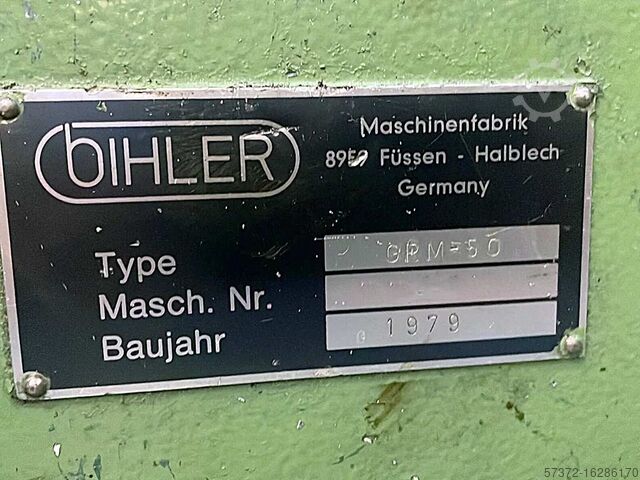 Punzonadora y plegadora BIHLER GRM-50