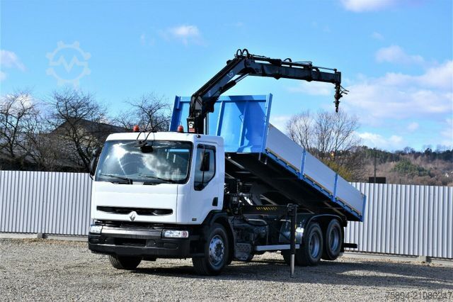 Kiepwagen RENAULT Premium 320 *KIPPER 6,30m+HIAB 122B-2 DUO