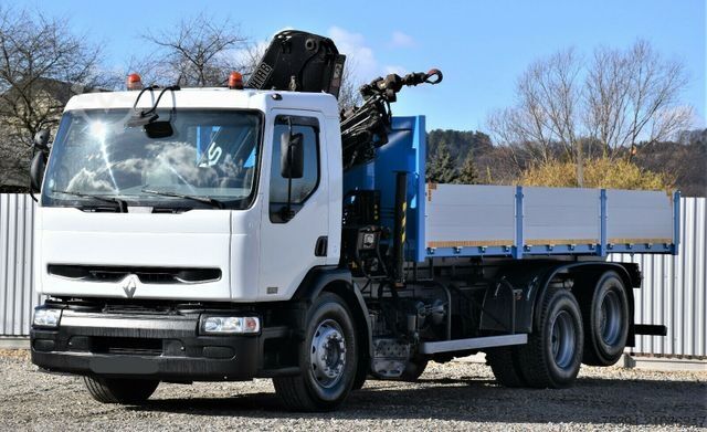 Kiepwagen RENAULT Premium 320 *KIPPER 6,30m+HIAB 122B-2 DUO