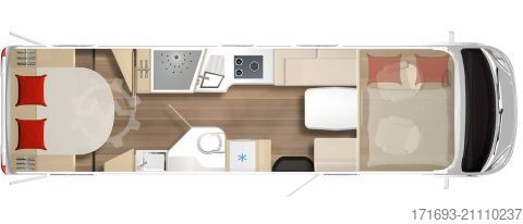 Integraal camper Bürstner Elegance I 920 G NP.235596Euro/Luft