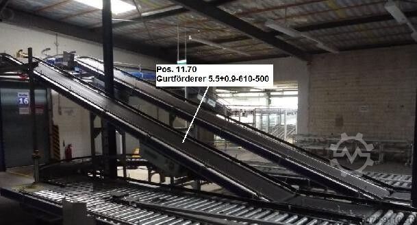 Transportsysteem Transportband Transportband Gebhardt 5549-610-500+900-610-500
