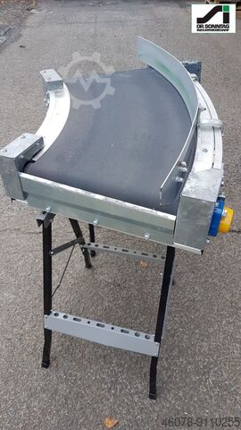 Curved belt conveyor 45° left bend Transnorm 670-500 IR1100