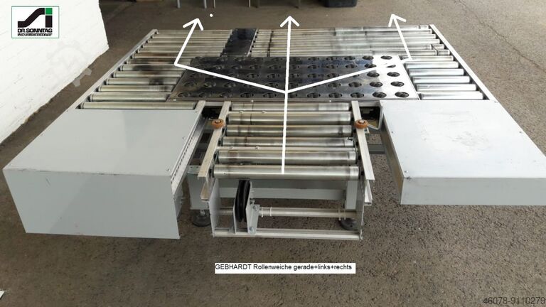 Roller conveyor turnout sorter switch diverter... Gebhardt Gebhardt 45° 1900-1800-550