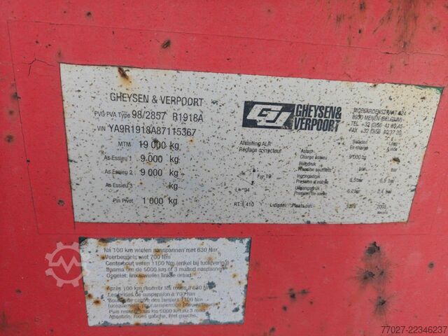 Chargeur bas Gheysen en Verpoort D6 19000kg