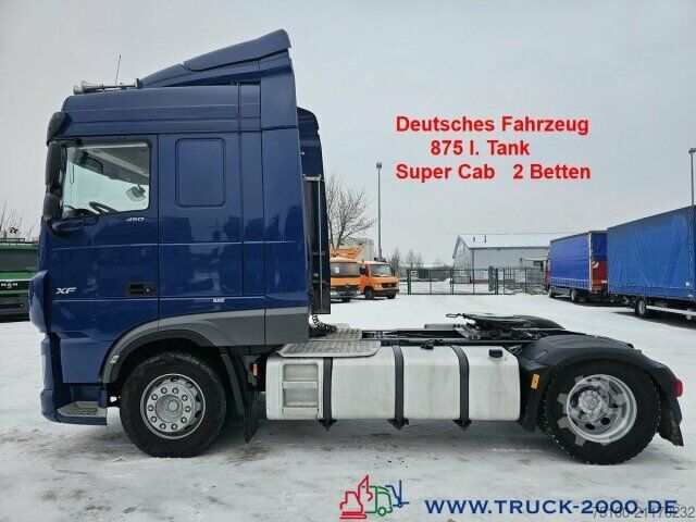 Standard trækkerunit DAF XF 450 FT Space Cab Großer Tank Deutscher LKW