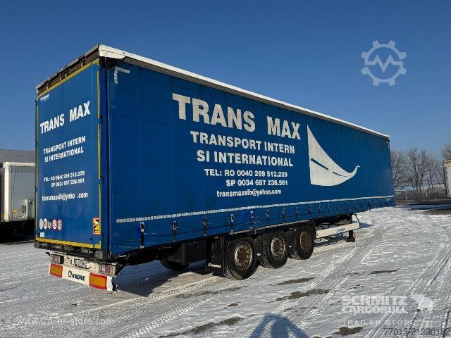 Open semitrailer with tarp Krone Curtainsider Mega
