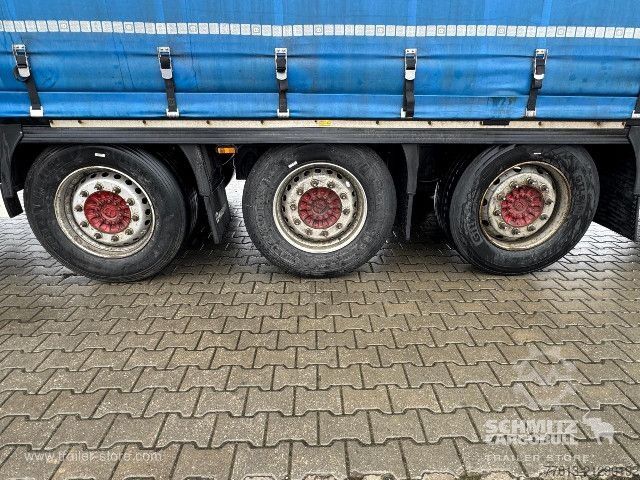 Open semitrailer with tarp Krone Curtainsider Mega