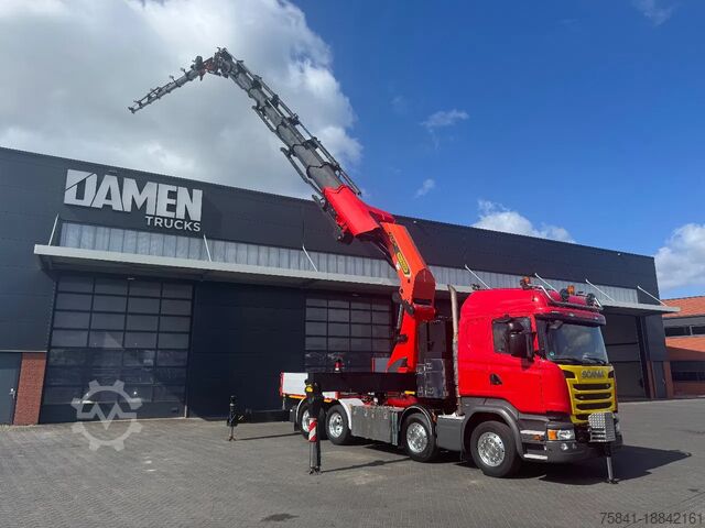 Vrachtwagen met kraan Scania R 450 8x4 Palfinger PK 165.002 TEC F + JIB PJ 3...