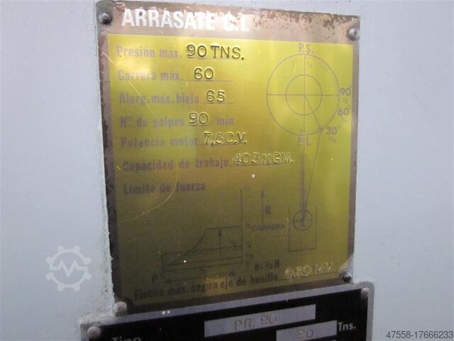 Excentrische pers met enkele kolom TACI ARRASATE PR. 90