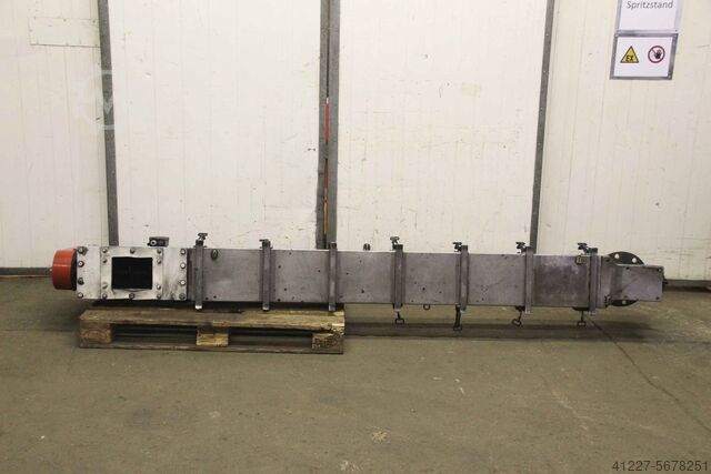 Stainless steel screw conveyor Waeschle DST 150 2960/300/H600 mm