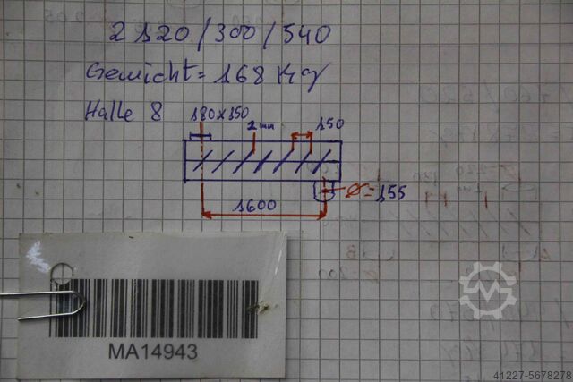 Skruetransportør Waeschle DST 150  2120/300/H540 mm
