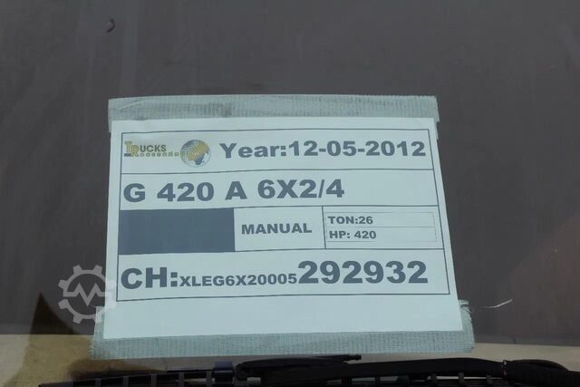 Tracteur standard Scania G 420 + 6X2/4 + EURO 5 + PERFECT CONDITION