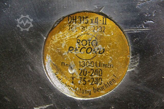 Vier-ruggen-feed Roto Record Ø 315 mm