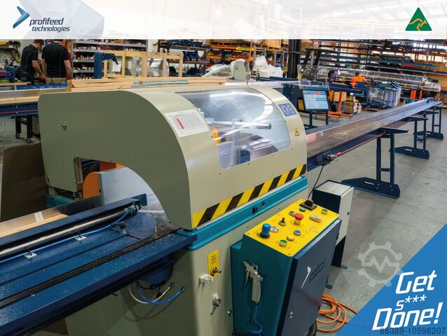 Helautomatisk geringsoptimeringssåg 9m ProfiFeed Technologies A550 Fully Automatic Mitre Solid Wood