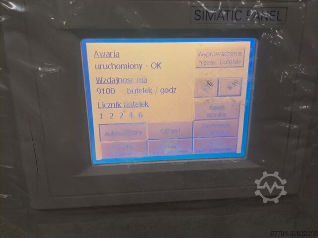 Tribloco de enchimento/engarrafamento, encherdora com capacidade de 9.000 garrafas por hora. LINNEA - ZEVOS AQUAFILL 40-60-12 / 9.000 bph
