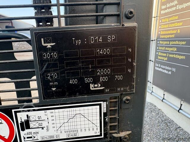 VS-22569 Empilhador elétrico com plataforma para operador Linde D14SP LINDE D14SP
