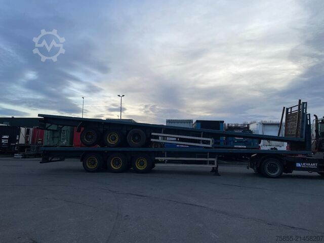 Plattform trailer Haan OPL45 Heavy Duty (45Ton) / Rungen-Potholes / NL...