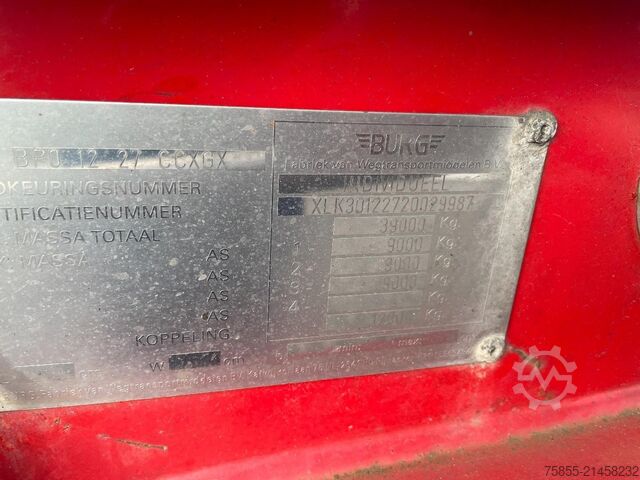 Transport av containrar Burg BPO 12-27 CCXGX 20/30 FT Chassis / BPW Axles / ...