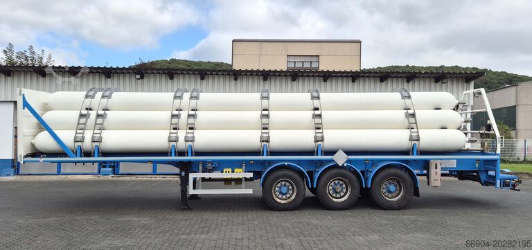 Reboque cisterna MAFA Gas tank tube semi-trailer compressed helium, hydrogen, Wasserstoff