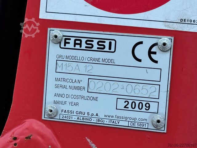 Pick-up varevogn IVECO 75E16 Pritsche mit Kran Fassi