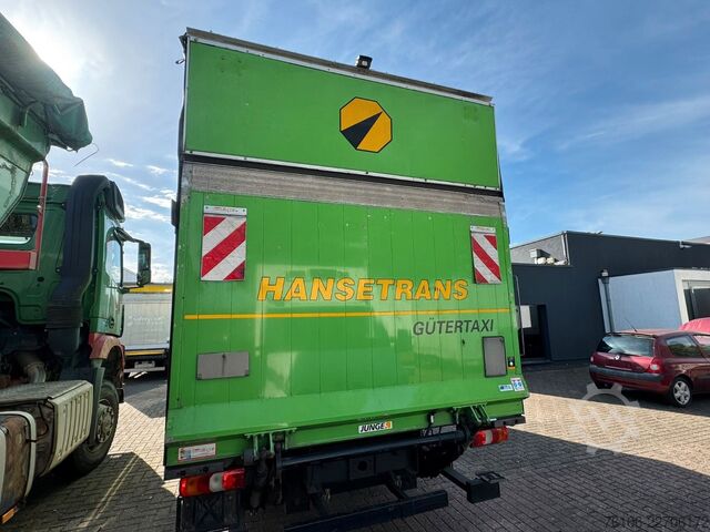 Gardinsided kassevogn MERCEDES-BENZ Atego 818 Pritsche/Schiebeplane mit Ladebordwand