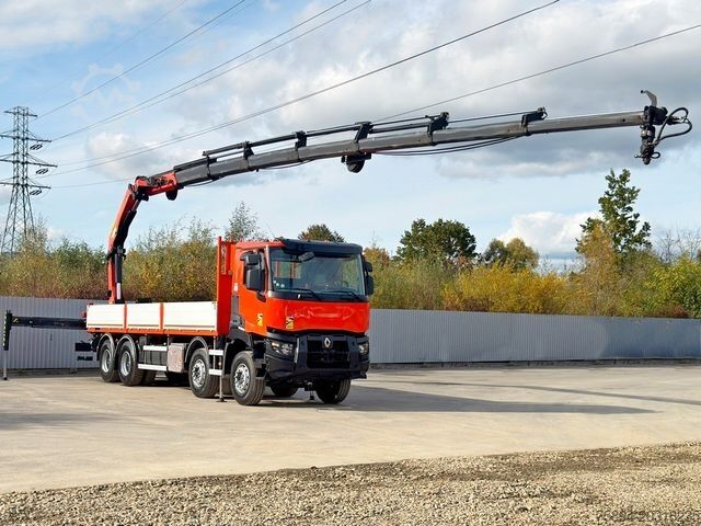 Teherautóra szerelt daru RENAULT C430 * PALFINGER PK 26002 - EH F + FUNK/ 8x4