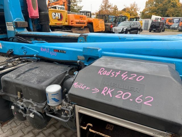 Kroklastbil MERCEDES-BENZ 2646 Actros MP3 Abrollkipper Meiller AHK Klima