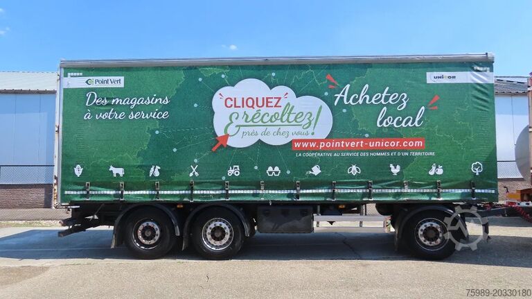 Συρόμενοι μουσαμάδες Lecitrailer 27000 kg!   Liftaxel, 3 axel BPW, Edscha