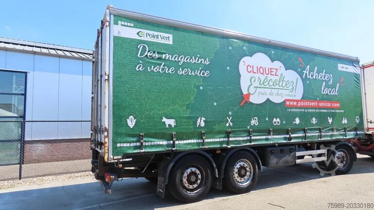 Συρόμενοι μουσαμάδες Lecitrailer 27000 kg!   Liftaxel, 3 axel BPW, Edscha