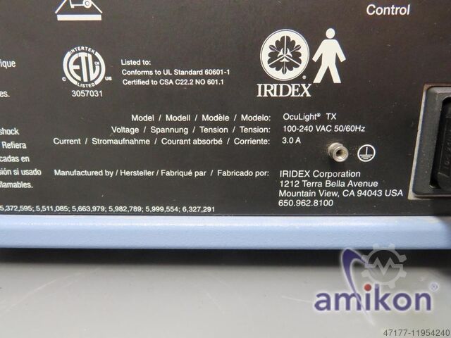 Lézer rendszer Iridex OcuLight TX