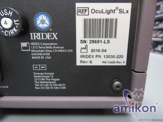 Lézerrendszer szabványos lábkapcsolóval Iridex OcuLight SLx mit Endosonde