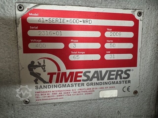 Machine voor het verwijderen van ontladingen uit plaatstaal Timesavers 41-SERIE-600-WRD