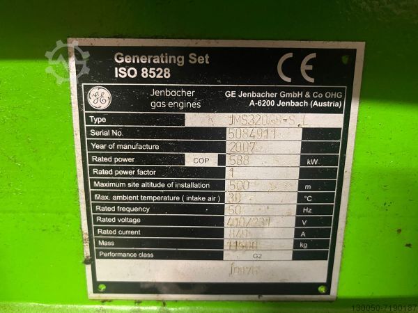 Wood gasifier, CHP Spanner Re² GmbH, Jenbacher HKA 70 und BHKW TYP JMS 320 GS-SL