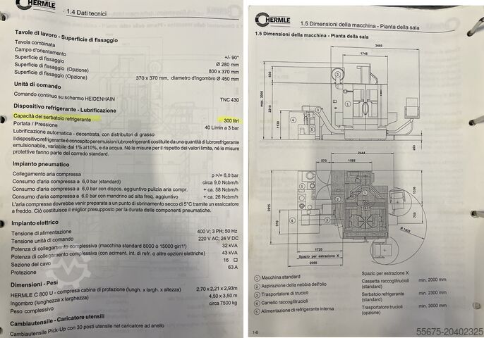 Centro de mecanizado vertical de 5 ejes HERMLE C800U