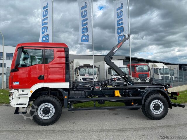 Anden MAN TGM 18.250 4x4 /Abroller/Hiab/NL 9,3 to/3-Sitze