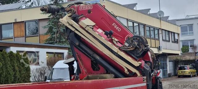 Φορτηγό γερανού Mercedes-Benz AK 8X8 FASSI 660 EINZELBER SEILWINDE